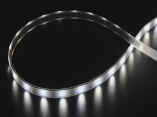 Cool white LED strip lit.