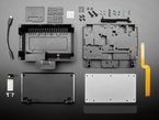 Kit Shot of the SmartiPi Touch Pro 3 (Large) Disassembled with all of the Included Components.